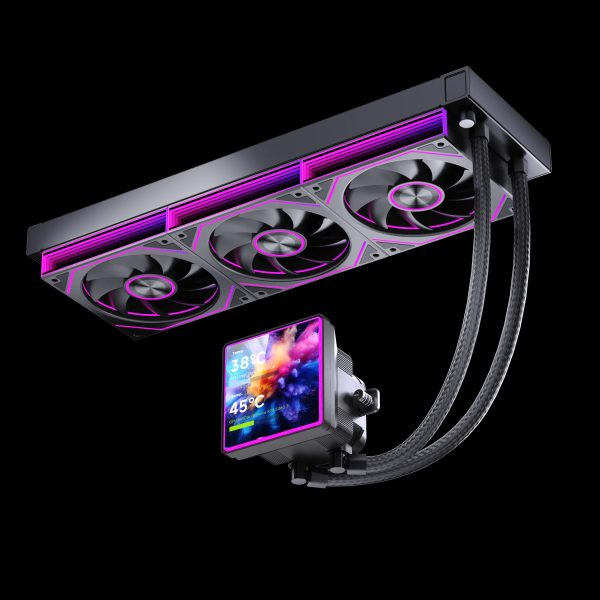 Tản nhiệt nước Leopard Pro Flow 360 SE ARGB LCD | 360mm, ARGB, LCD, Đen - Trắng