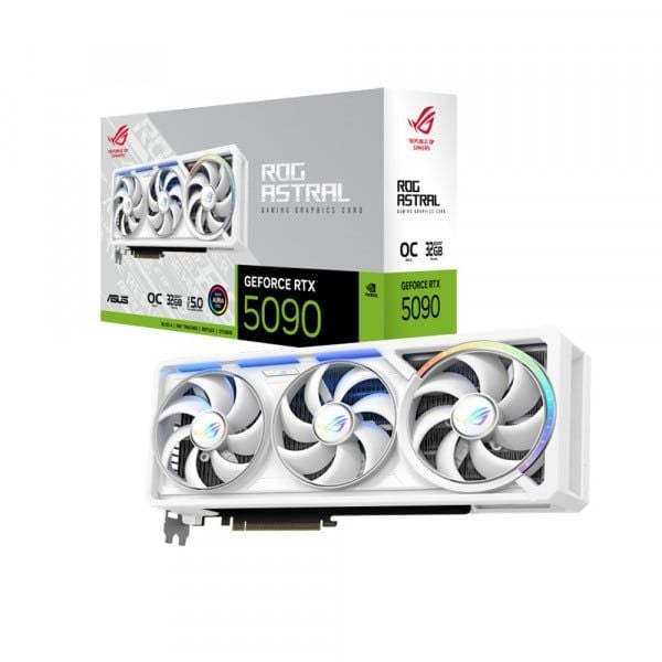  Card Màn Hình Asus ROG Astral GeForce RTX 5090 32GB GDDR7 White OC Edition (ROG-ASTRAL-RTX5090-O32G-WHITE) 