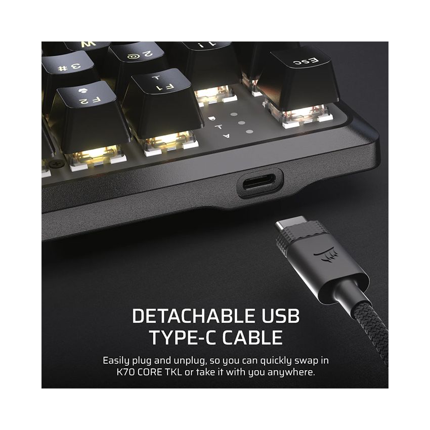 Bàn phím cơ Corsair K70 CORE TKL RGB CH-911911E-NA