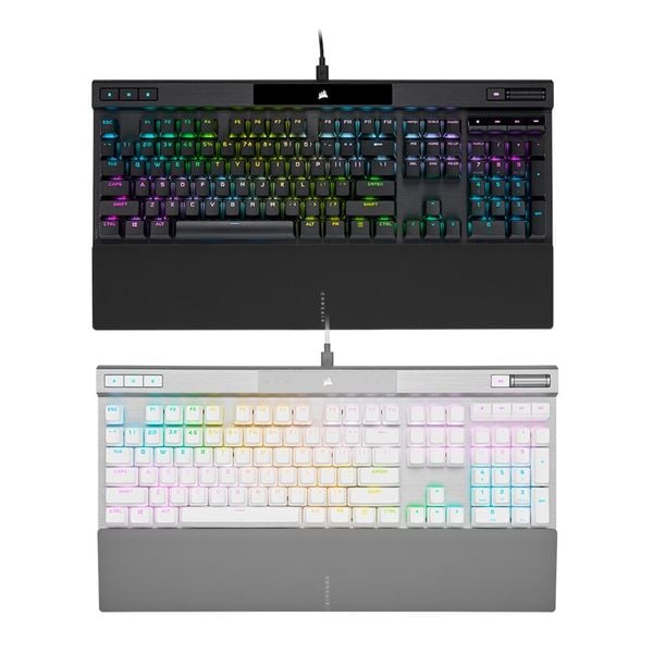  Bàn phím cơ Corsair K70 PRO OPX Silver RGB Black | White 