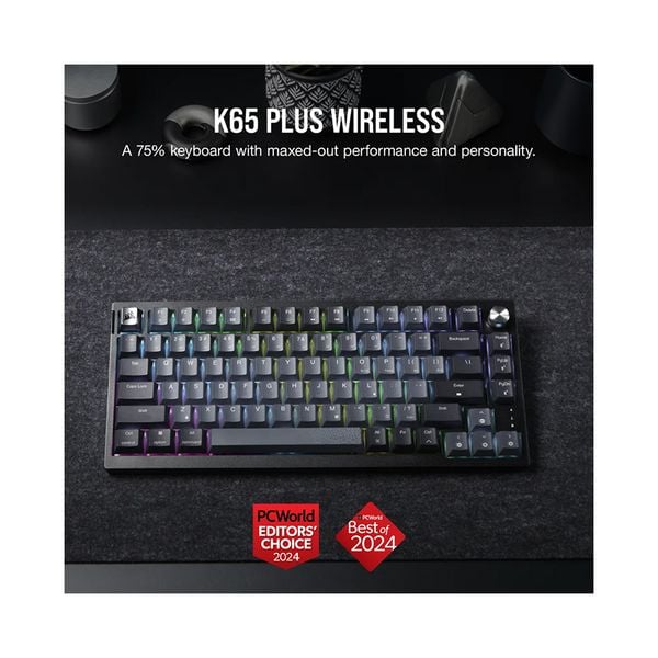  Bàn phím Corsair K65 CSR RED-BLK-GREY CH-91D401L-NA 