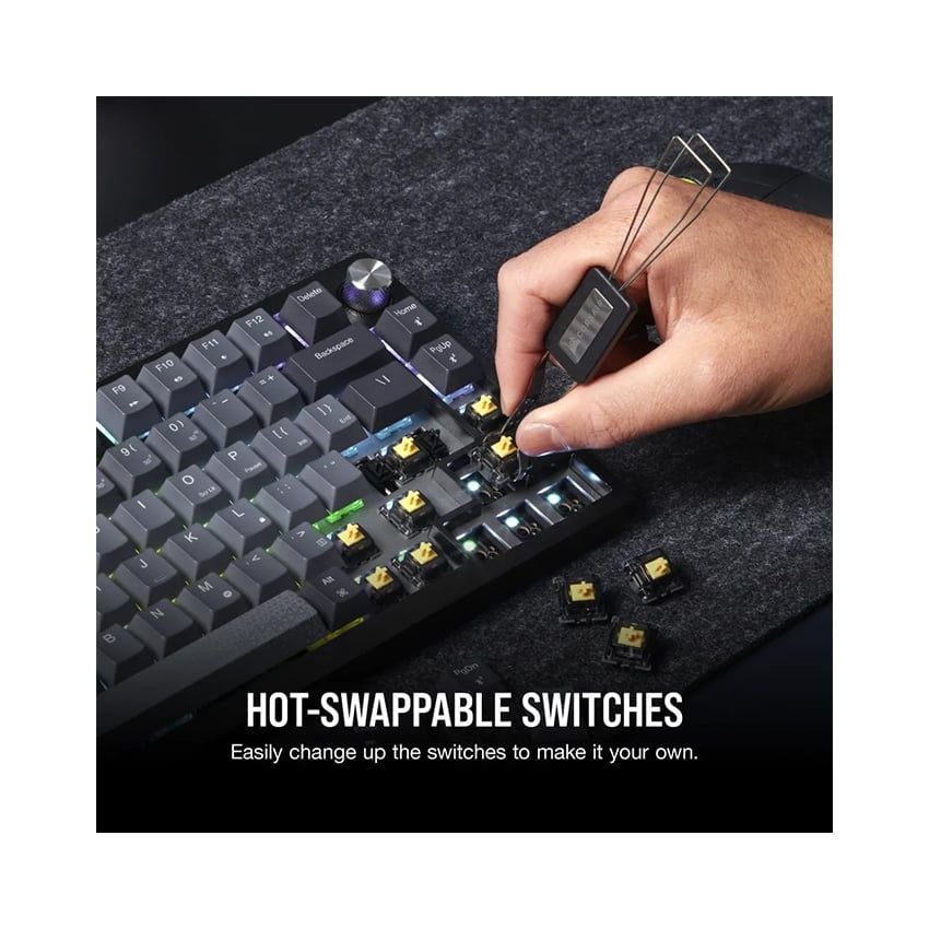 Bàn phím Corsair K65 CSR RED-BLK-GREY CH-91D401L-NA