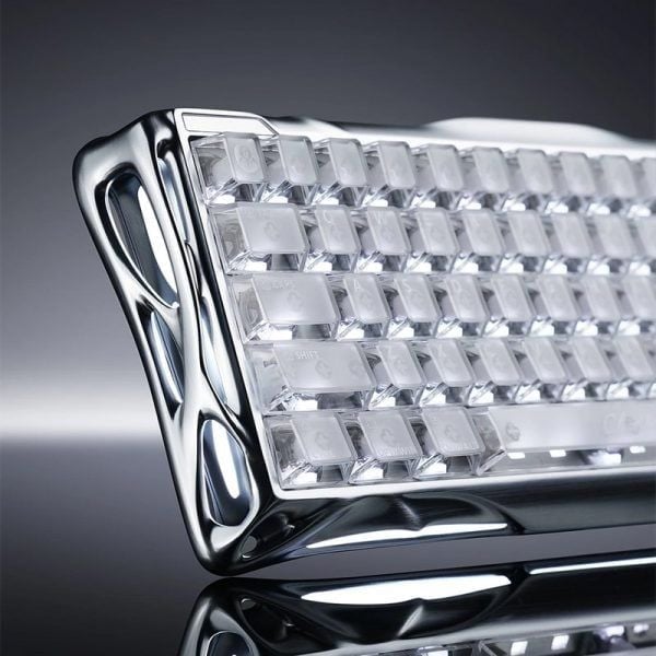 Bàn phím GravaStar Mercury V60 Pro Chrome Silver - GunMetal