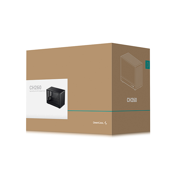 Case máy tính DEEPCOOL CH260 Black - White (m-Atx , ITX)