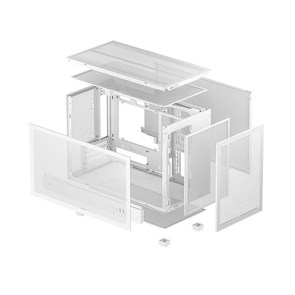 Case máy tính DEEPCOOL CH260 Black - White (m-Atx , ITX)