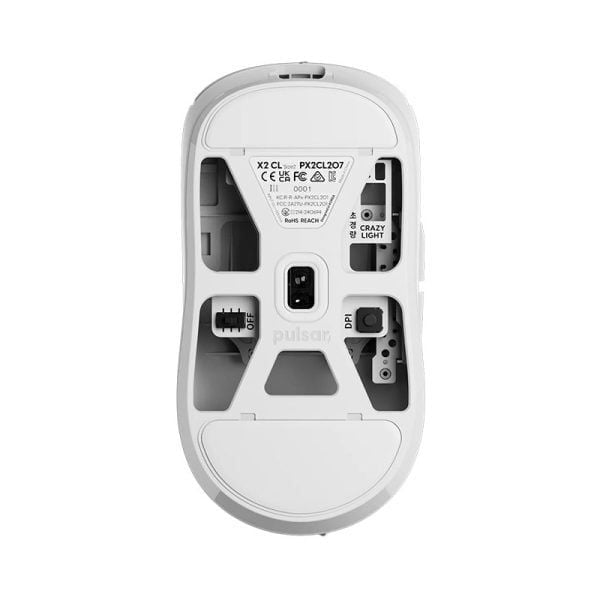 Chuột Pulsar X2 CrazyLight Medium Black - White