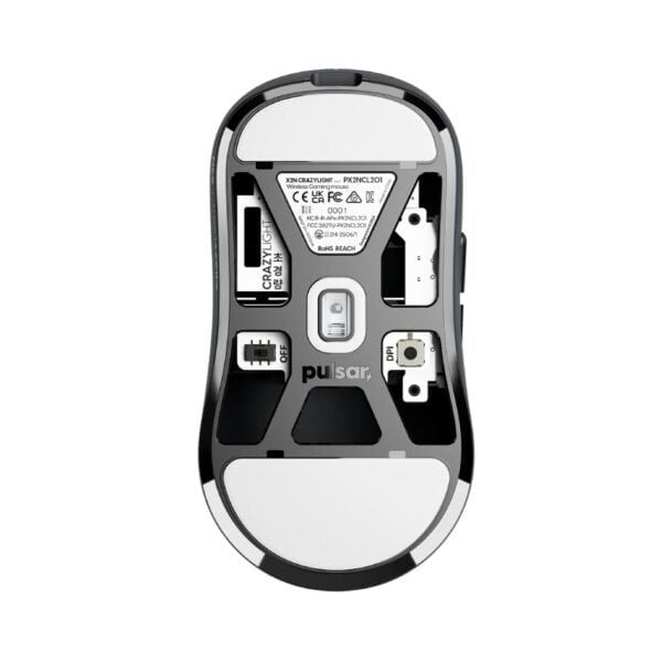 Chuột Pulsar X2N CrazyLight Medium Black - White