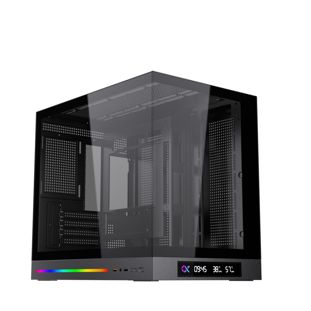 Thùng máy Xigmatek Cloud M DGT Black - White | M-ATX/Mini ITX, Không kèm fan