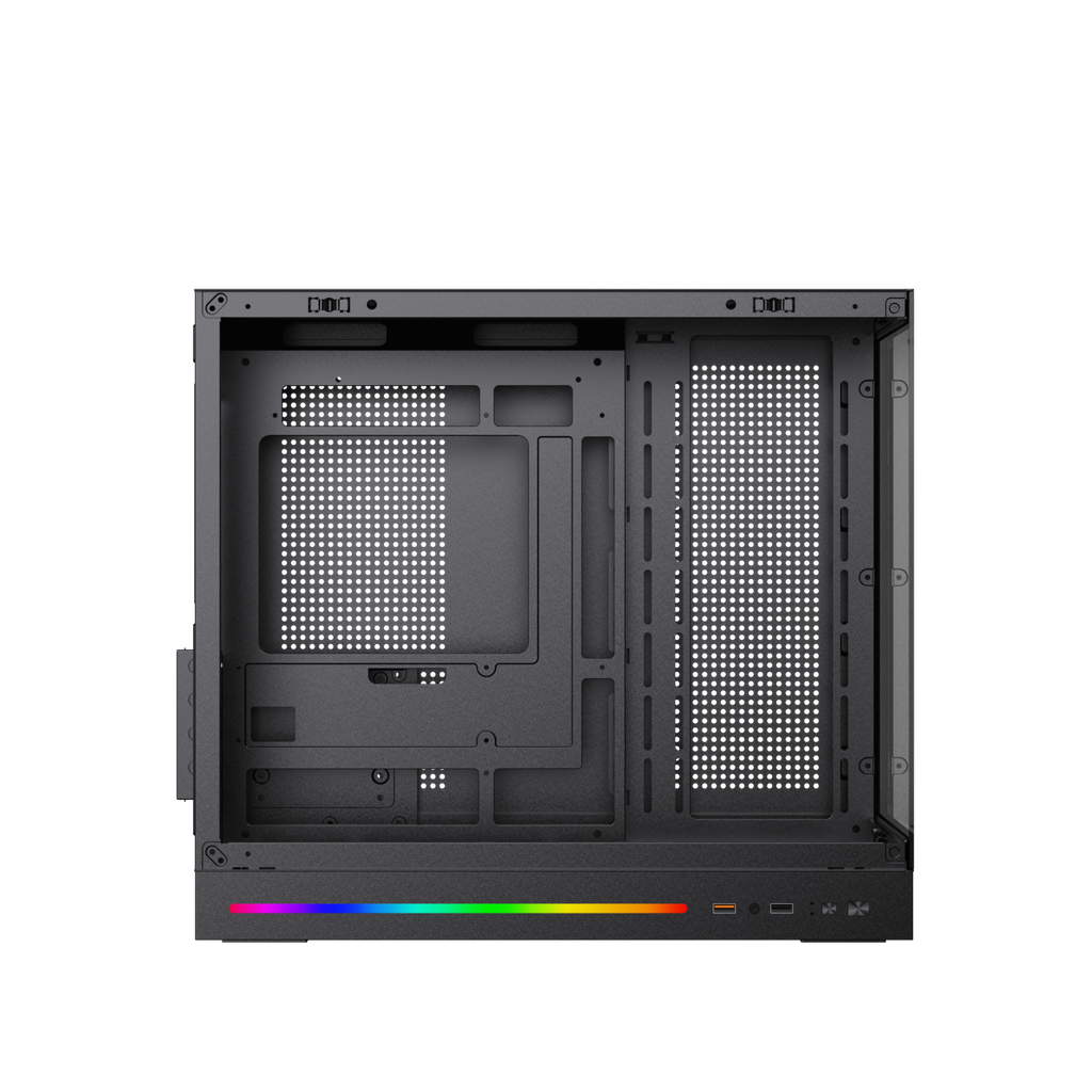 Thùng máy Xigmatek Cloud M DGT Black - White | M-ATX/Mini ITX, Không kèm fan