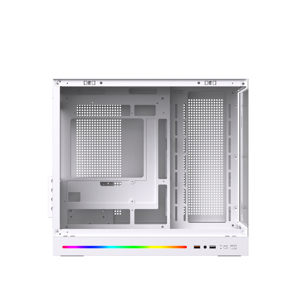 Thùng máy Xigmatek Cloud M DGT Black - White | M-ATX/Mini ITX, Không kèm fan
