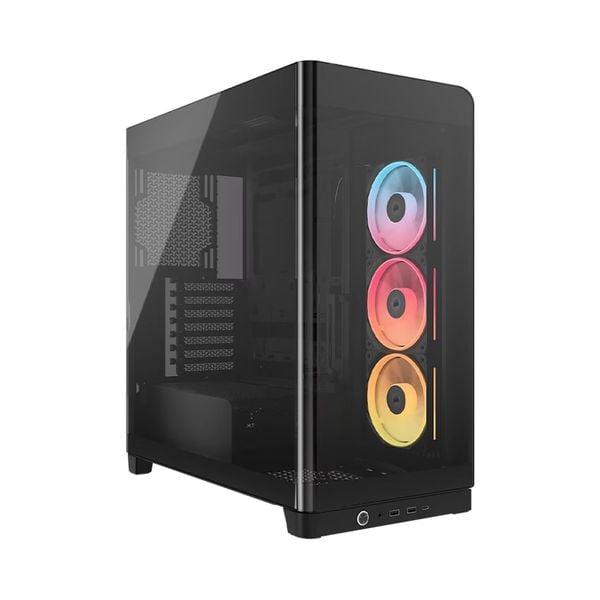  Vỏ case Corsair FRAME 4500X LX-R RGB iCUE LINK Panoramic Glass Mid-Tower Black - White 
