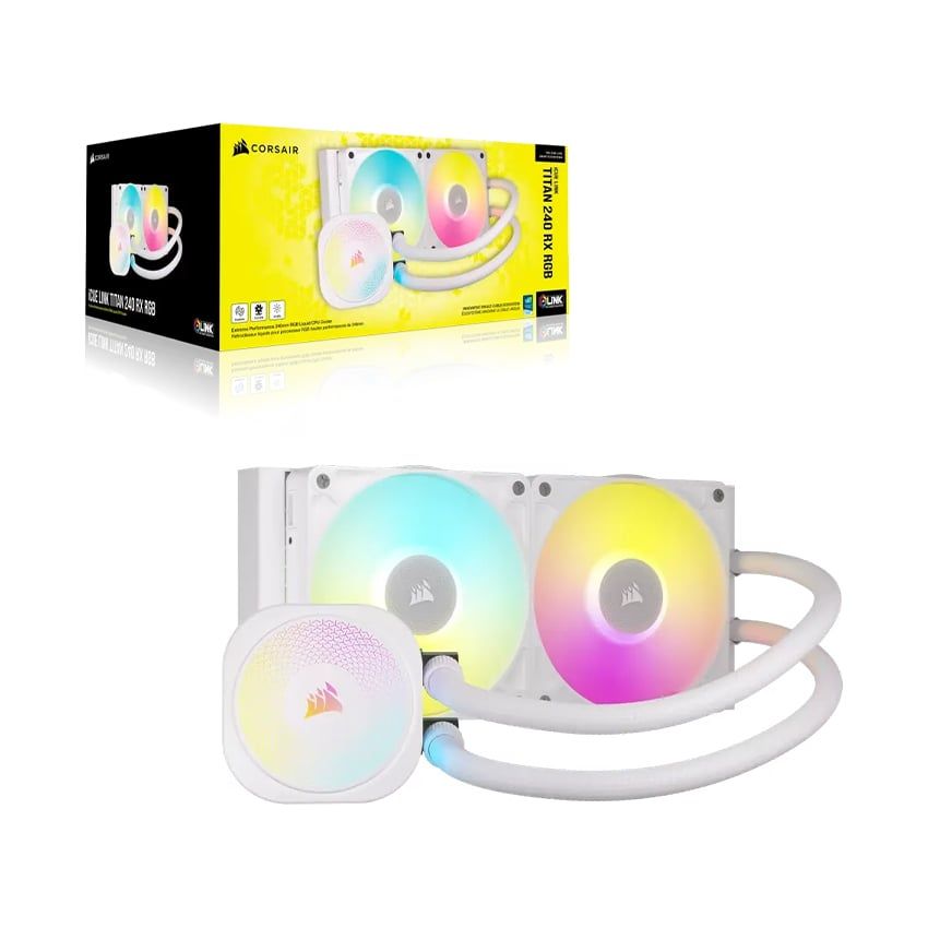 Tản nhiệt nước Corsair iCUE LINK TITAN 240 RX RGB Black - White