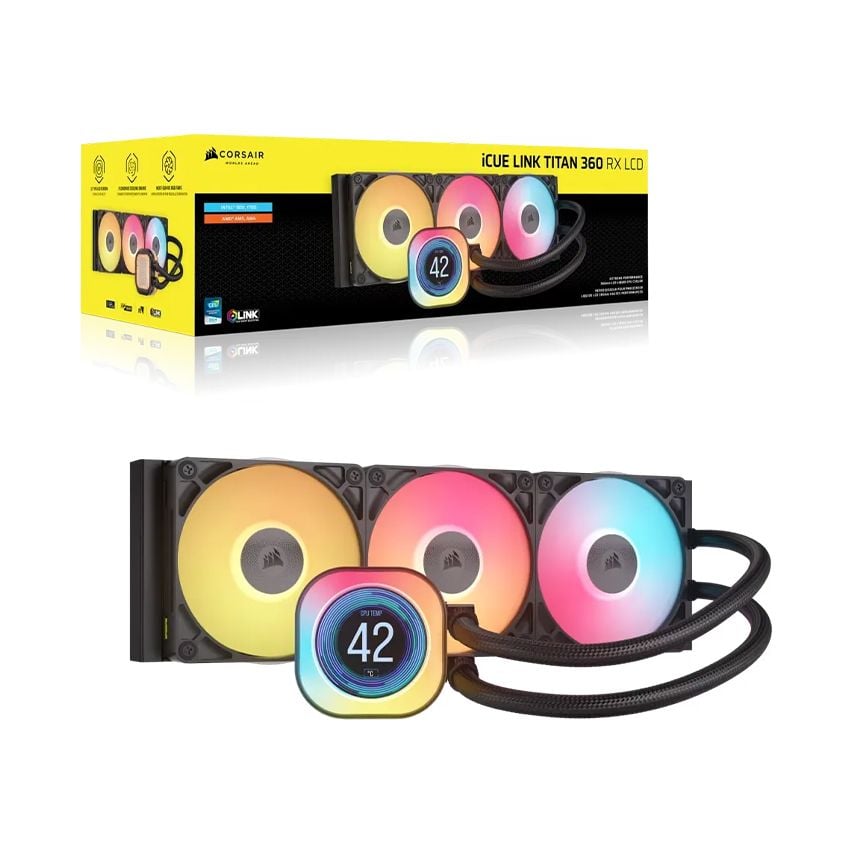 Tản nhiệt nước Corsair iCUE LINK TITAN 360 RX LCD Black - White