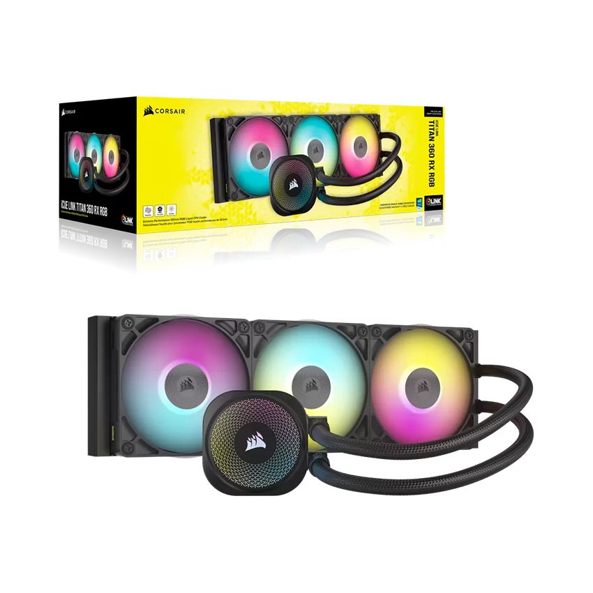 Tản nhiệt nước Corsair iCUE LINK TITAN 360 RX RGB Black - White