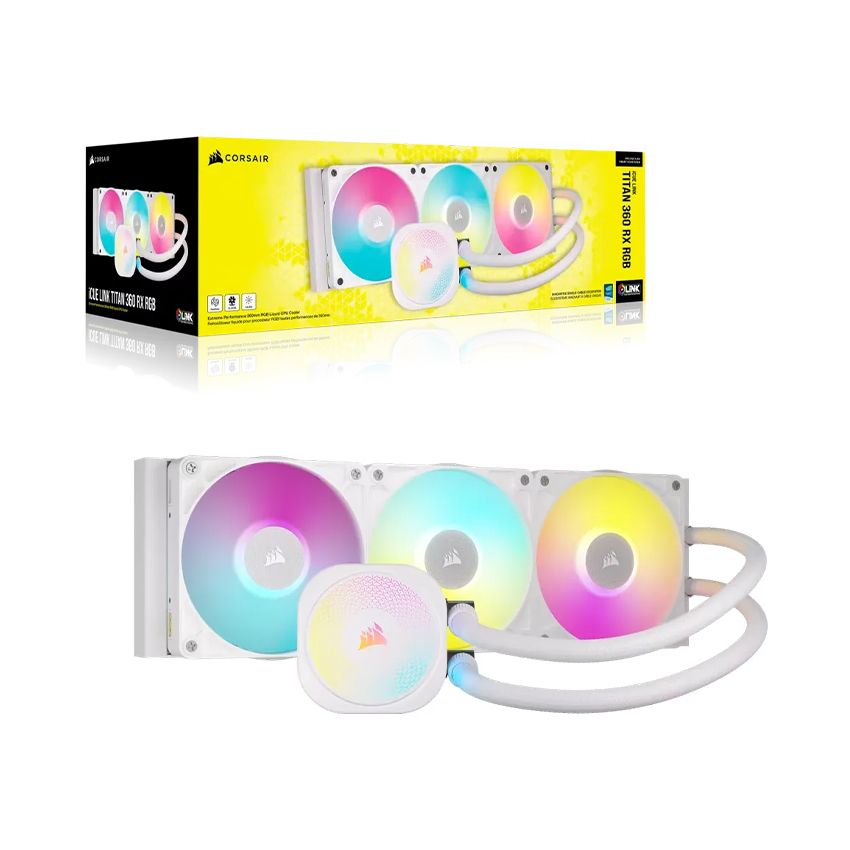 Tản nhiệt nước Corsair iCUE LINK TITAN 360 RX RGB Black - White