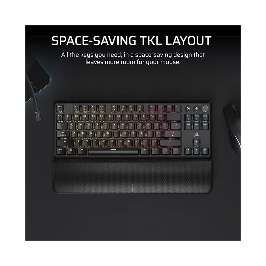 Bàn phím cơ Corsair K70 CORE TKL WIRELESS RGB CH-914901E-NA