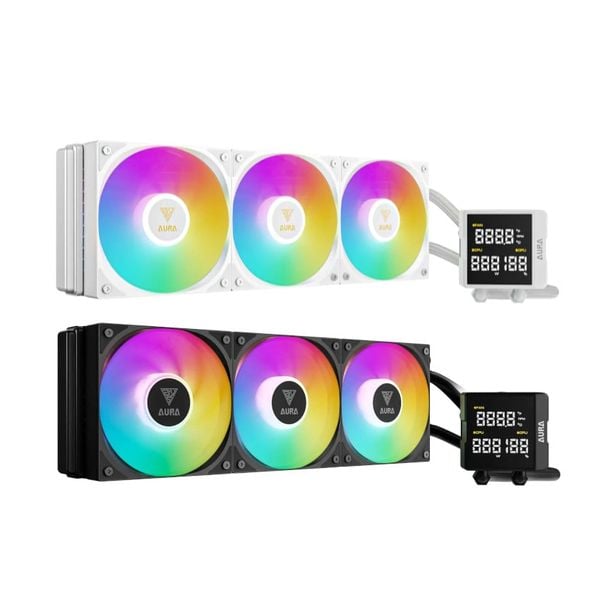  Tản nhiệt nước Gamdias AURA GL360 LITE II DIGITAL Black - White 