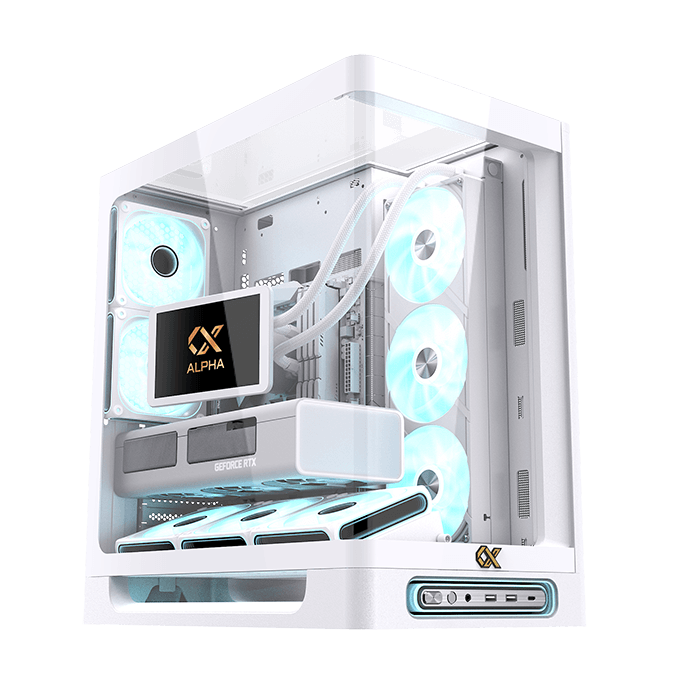 Case Xigmatek Heaven Black - White ( E-ATX , No Fan )