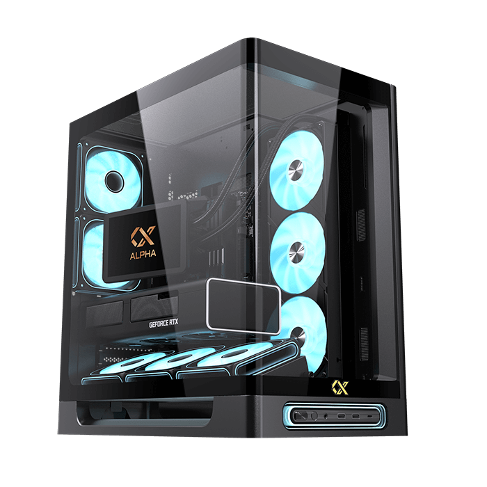 Case Xigmatek Heaven Black - White ( E-ATX , No Fan )