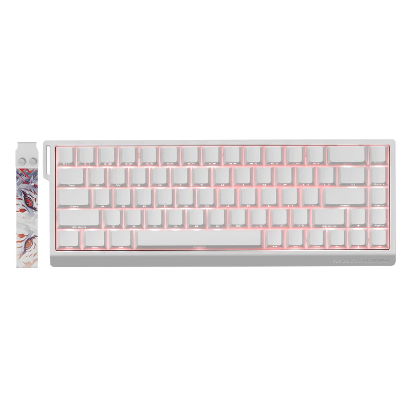 Bàn phím MADLIONS MAD68 HE RGB Đen - Trắng