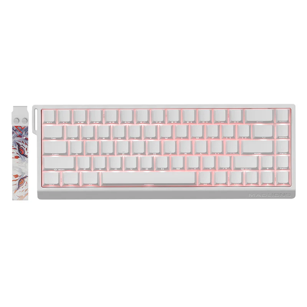  Bàn phím MADLIONS MAD68 HE RGB Đen - Trắng 