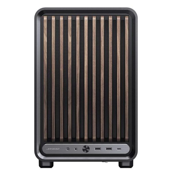 VỎ CASE PC JONSBO D33 WOOD BLACK - WHITE