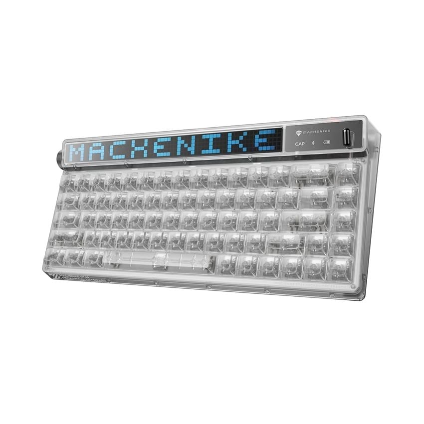 Bàn phím Machenike KT68 Pro Black North Pole Brown Switch Đen - Trắng