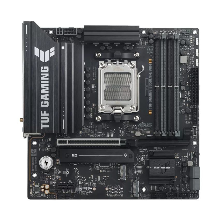 Mainboard ASUS TUF GAMING B650EM-E WIFI (AMD B650, Socket AMD AM5, m-ATX, 4 Khe RAM DDR5, Wi-Fi 6, Bluetooth 5.2)