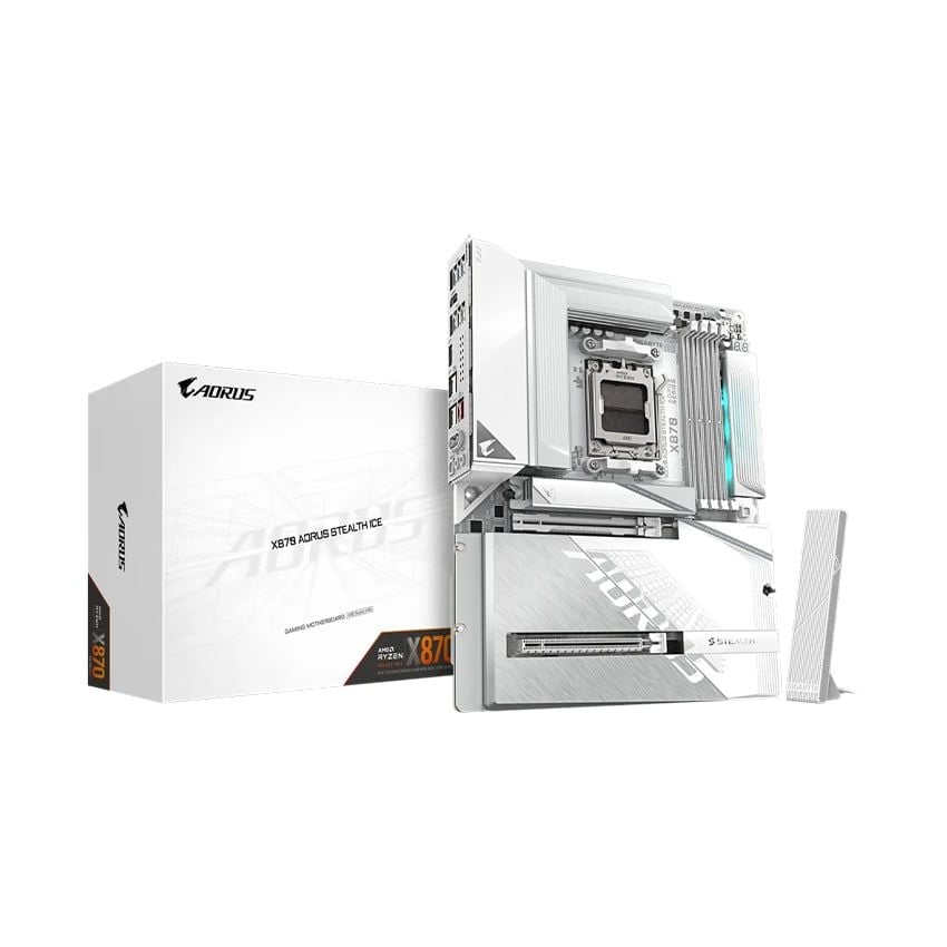 Mainboard Gigabyte X870 AORUS STEALTH ICE (AMD X870, Socket AM5, ATX, 4x DDR5 256GB)