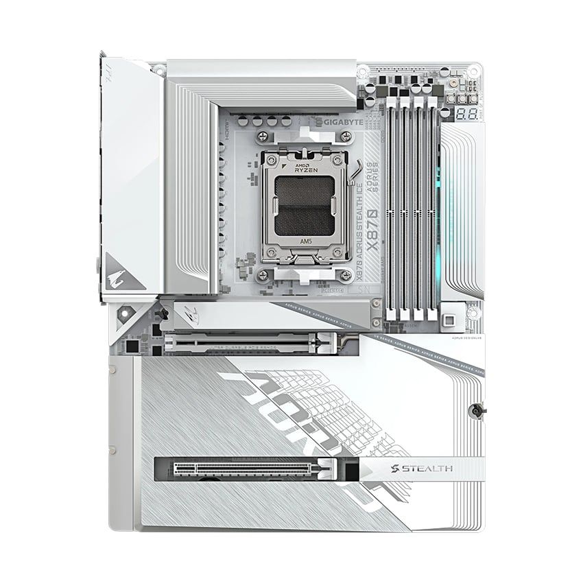 Mainboard Gigabyte X870 AORUS STEALTH ICE (AMD X870, Socket AM5, ATX, 4x DDR5 256GB)