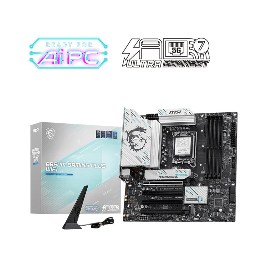 Mainboard MSI B860M GAMING PLUS WIFI (Chipset Intel B860, Socket LGA 1851, DDR5 256GB, Micro-ATX)
