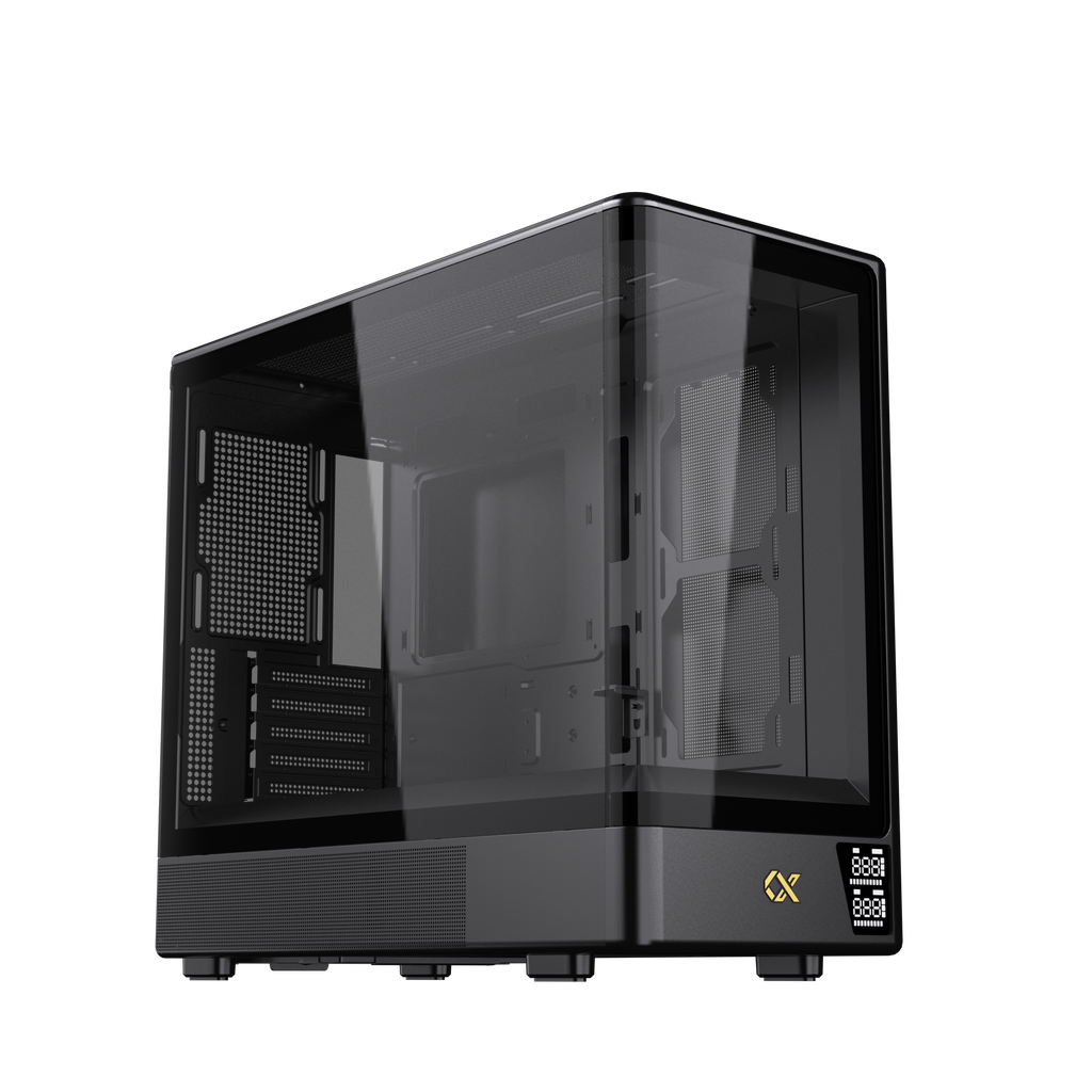 Case Xigmatek Moon ML DGT Black - White (No Fan)