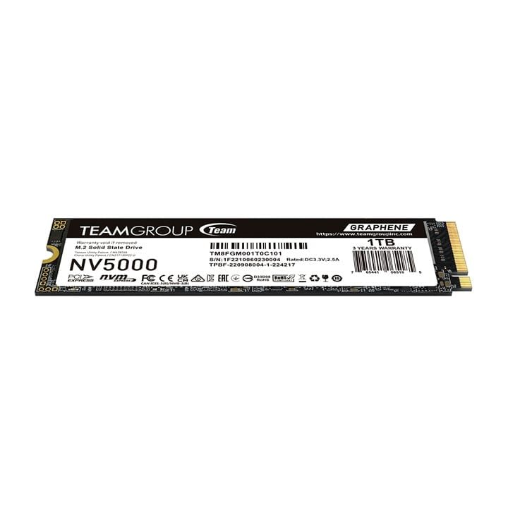 Ổ cứng SSD TeamGroup NV5000 1TB M.2 PCIe NVMe Gen4x4 TM8FGM001T0C101