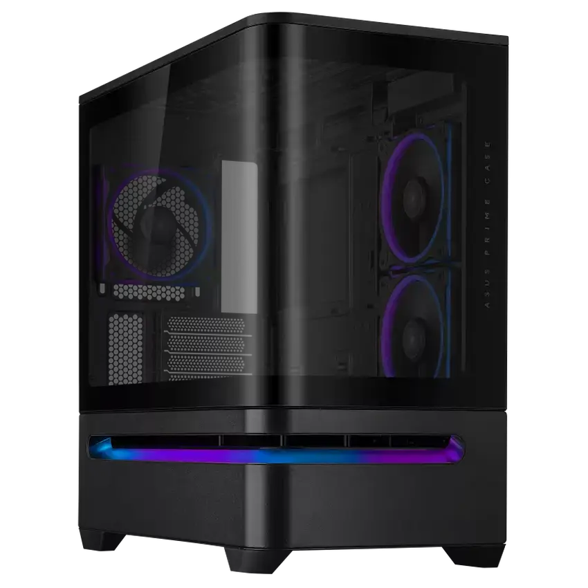 Vỏ máy tính Asus Prime AP202 TG ARGB BLACK - WHITE (Mid Tower/ ATX/ Đen- Trắng)