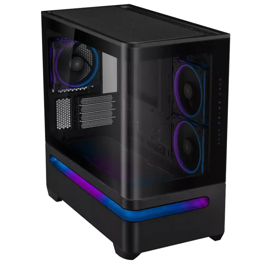 Vỏ máy tính Asus Prime AP202 TG ARGB BLACK - WHITE (Mid Tower/ ATX/ Đen- Trắng)