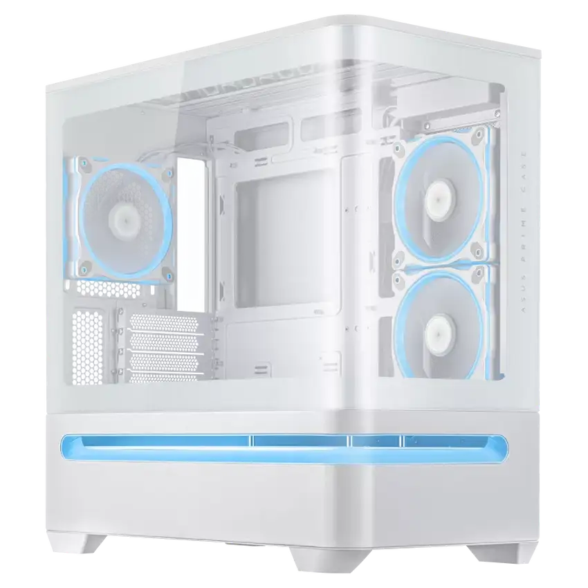 Vỏ máy tính Asus Prime AP202 TG ARGB BLACK - WHITE (Mid Tower/ ATX/ Đen- Trắng)