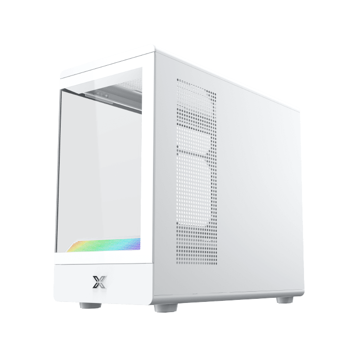Case XIGMATEK PURA ML Black - Arctic White (M-ATX, ARGB LIGHTING BAR)