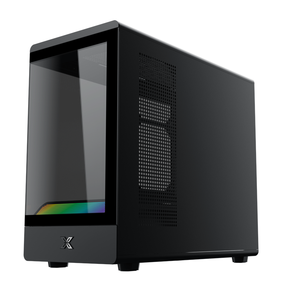Case XIGMATEK PURA ML Black - Arctic White (M-ATX, ARGB LIGHTING BAR)