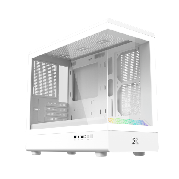  Case XIGMATEK PURA ML Black - Arctic White (M-ATX, ARGB LIGHTING BAR) 
