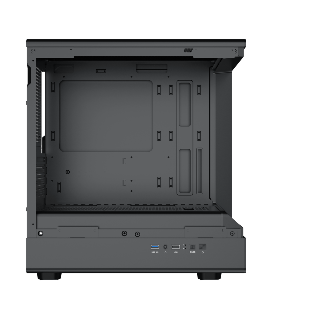 Case XIGMATEK PURA MS Black - Artic White (M-ATX, ARGB LIGHTING BAR)