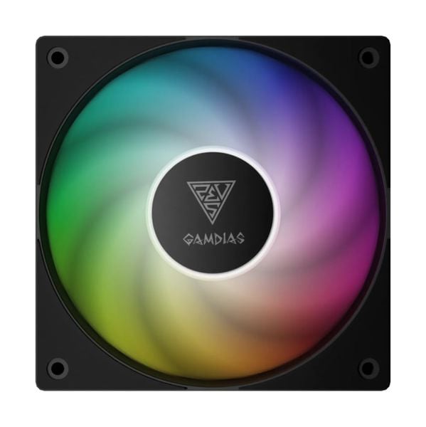  Quạt tản nhiệt GAMDIAS NOTUS M1-1201 ARGB Black - White ( Có kèm fan ngược chuyển đổi ) 