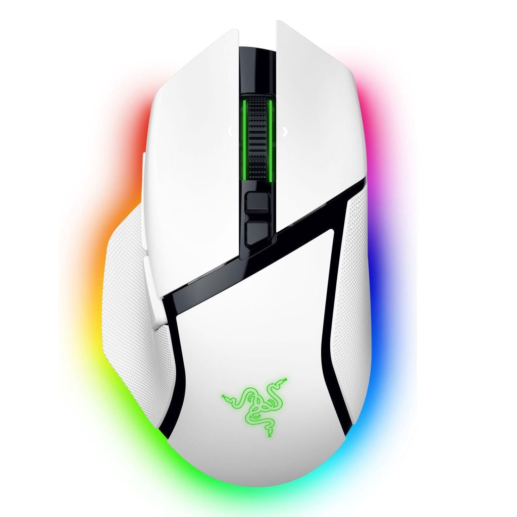 Chuột Razer Basilisk V3 Pro 35k Black - White - Phantom Green