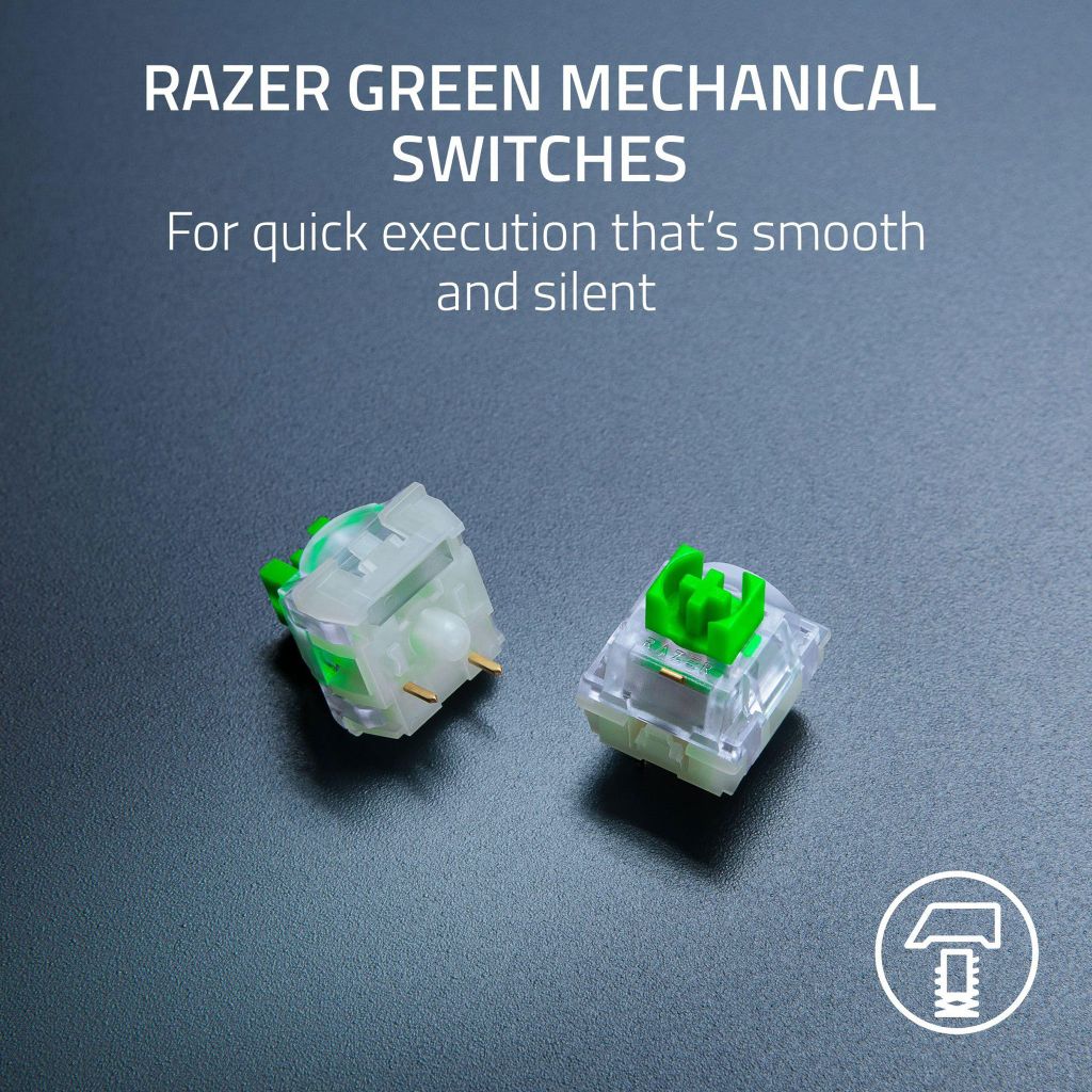 Bàn phím Razer Blackwidow V4 X (Green Sw) Minecraft