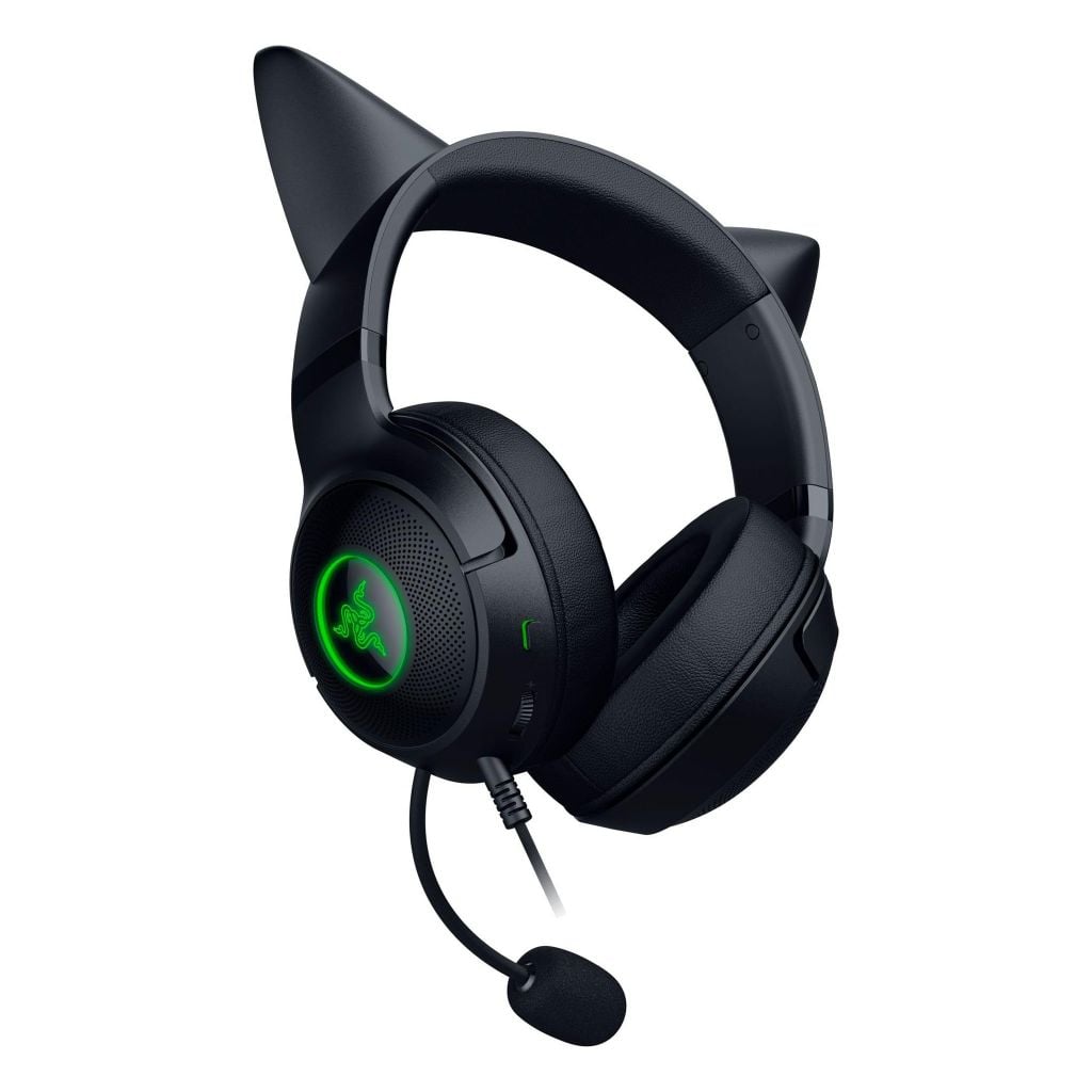 Tai nghe Razer Kraken Kitty V2 White - Quartz Edition - Black