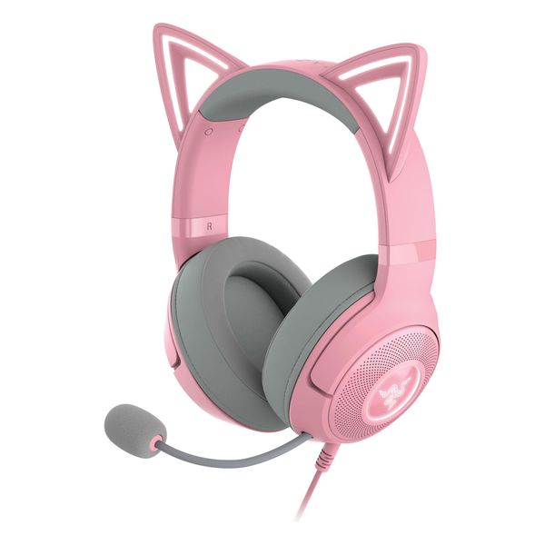  Tai nghe Razer Kraken Kitty V2 White - Quartz Edition - Black 