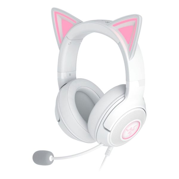  Tai nghe Razer Kraken Kitty V2 White - Quartz Edition - Black 