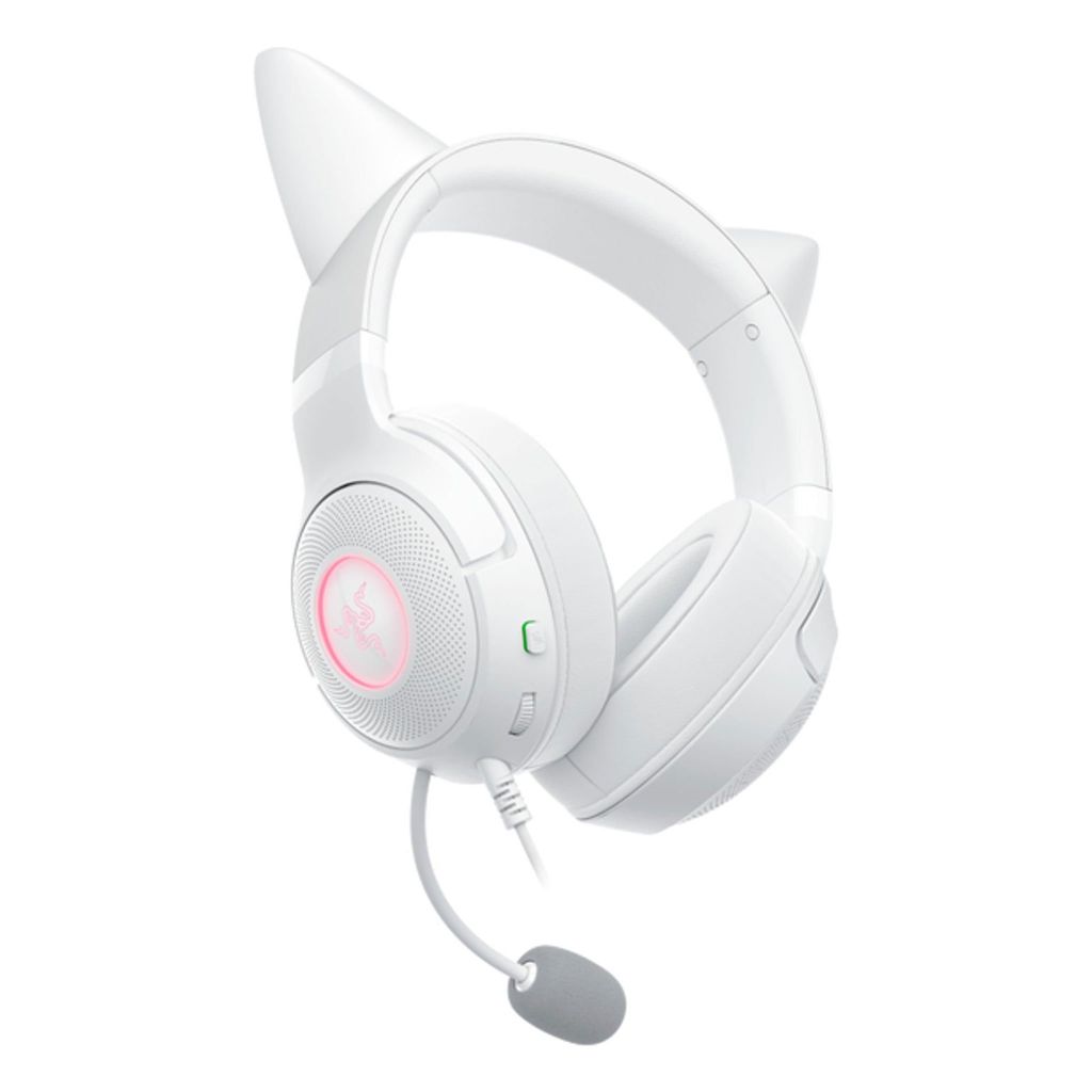 Tai nghe Razer Kraken Kitty V2 White - Quartz Edition - Black