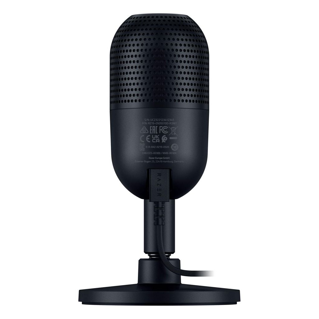 Micro Razer Seiren Mini V3 Black - White - Quartz Edition