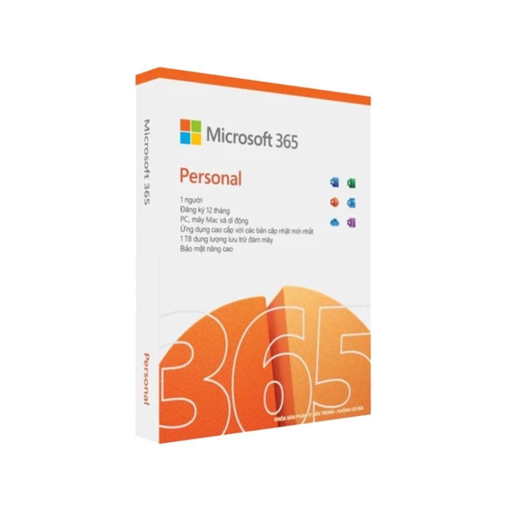 Phần mềm Microsoft Office 365 Personal English APAC Subscr 1YR Medialess (EP2-32409) - Hàng chính hãng