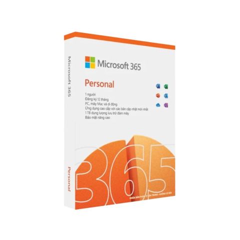  Phần mềm Microsoft Office 365 Personal English APAC Subscr 1YR Medialess (EP2-32409) - Hàng chính hãng 